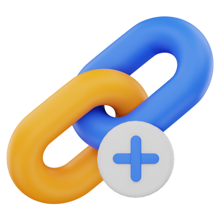 Add Link  3D Icon