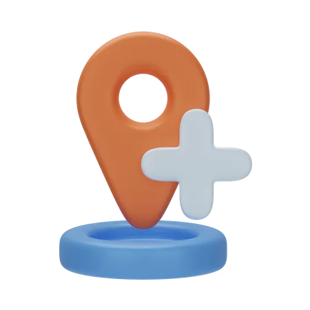 Add Location 3 D Navigation 3D Icon
