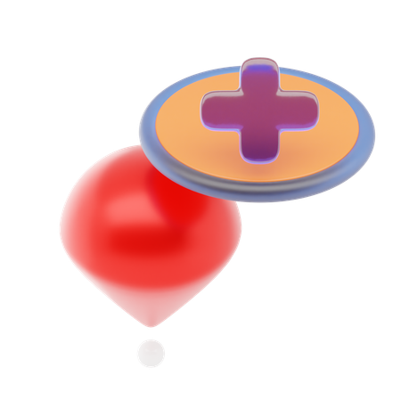 Add Location Pin  3D Icon