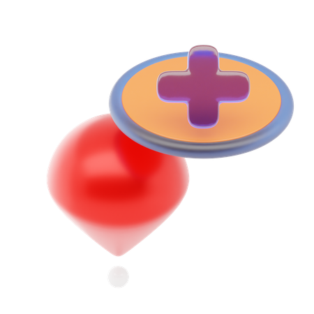 Add Location Pin  3D Icon