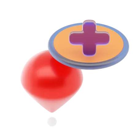 Add Location Pin  3D Icon