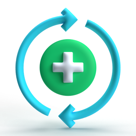 Add Loop  3D Icon