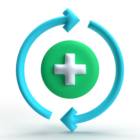 Add Loop  3D Icon