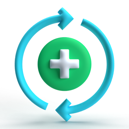 Add Loop  3D Icon