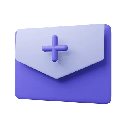 Adicionar e-mail  3D Icon