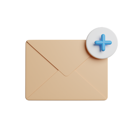 Adicionar e-mail  3D Icon