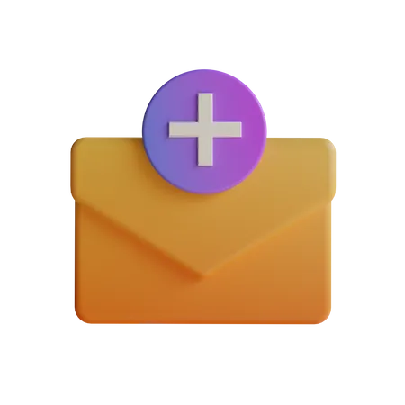 Ajouter du courrier  3D Icon