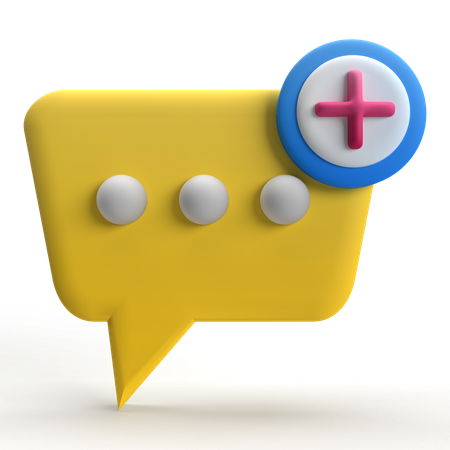 Add Message  3D Icon