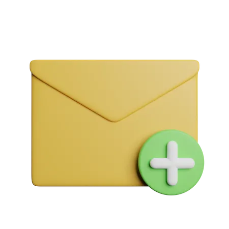 Add New Messages 3D Icon