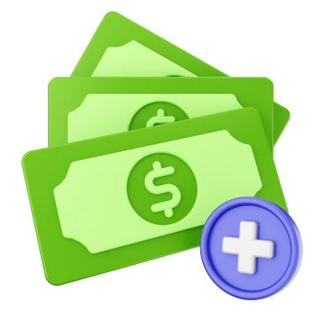 Add Money  3D Icon