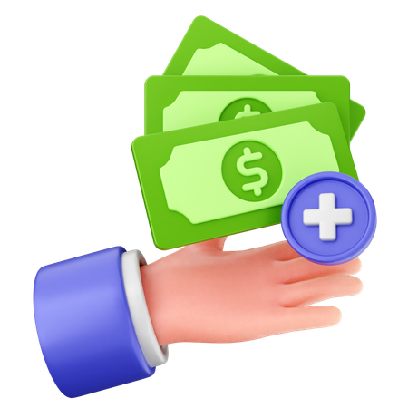 Add Money  3D Icon