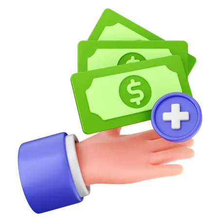 Add Money  3D Icon