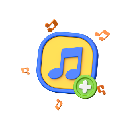 Add Music  3D Icon