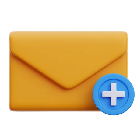 Add New Email  3D Icon