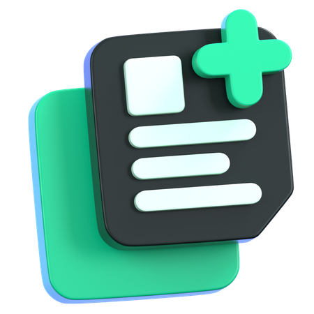 Add New Files  3D Icon