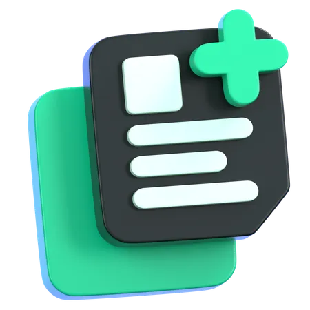Add New Files  3D Icon