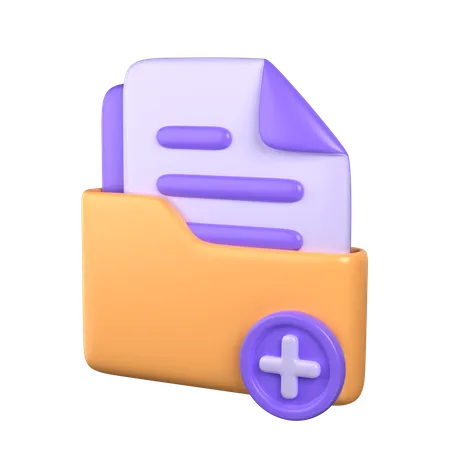 Add new Folder  3D Icon