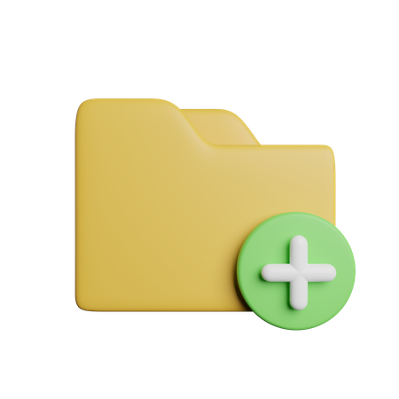 Add New Folder  3D Icon
