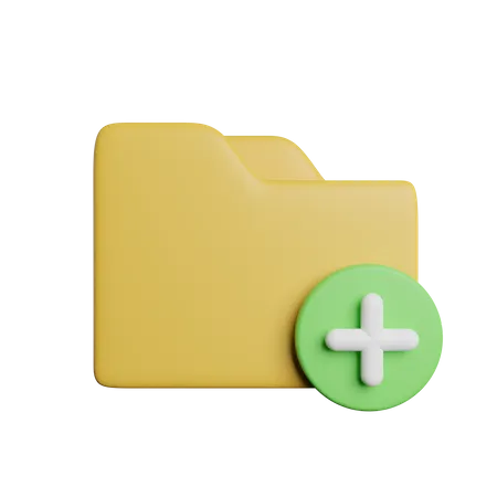 Add New Folder File 3D Icon
