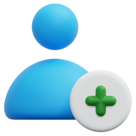Add New User  3D Icon