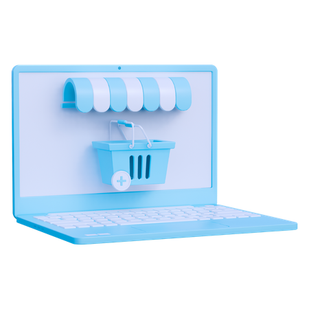 Add Online Product  3D Icon