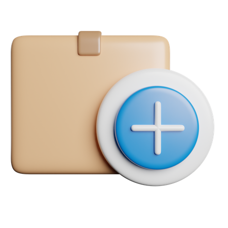 Add Package  3D Icon