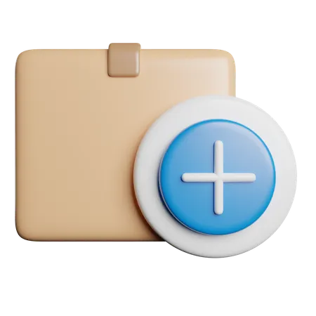 Add Package  3D Icon