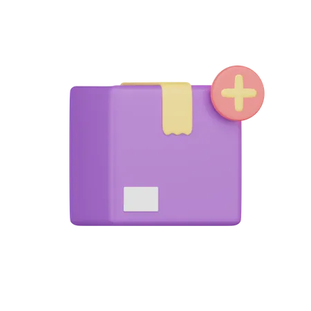 Add Package Box 3 D Icon 3D Icon