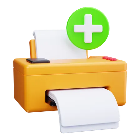 Add Paper  3D Icon