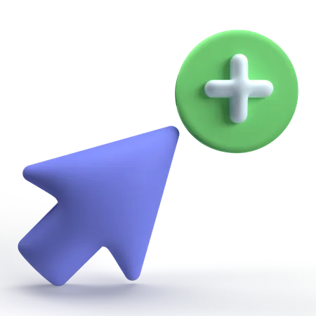 Add Pointer  3D Icon