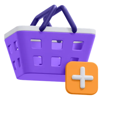 An Icon Of Add Product To Cart In 3 D Format 3D Icon