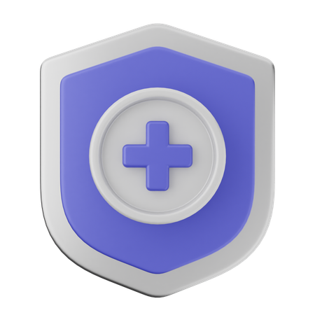 Add Shield Protection  3D Icon