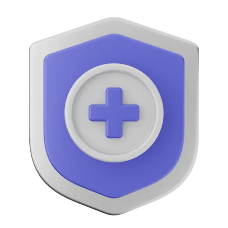 Add Shield Protection  3D Icon