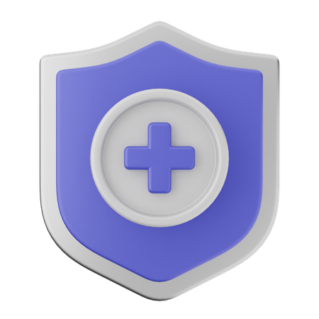 Add Shield Protection  3D Icon