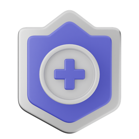 Add Shield Protection  3D Icon