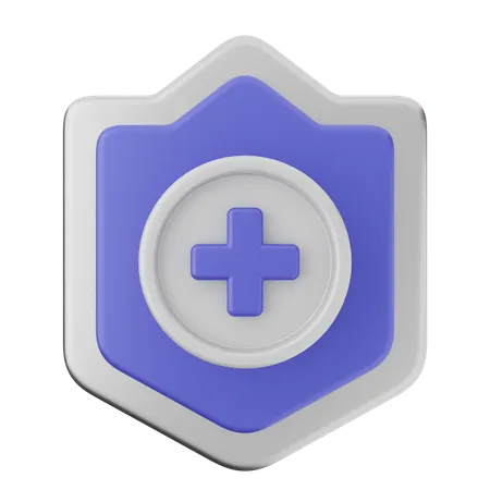 Add Shield Protection  3D Icon