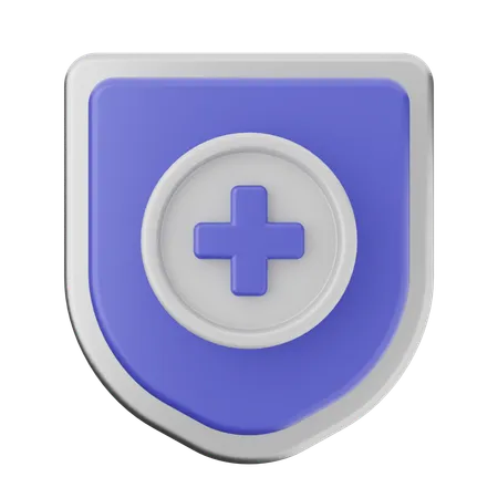 Add Shield Protection  3D Icon