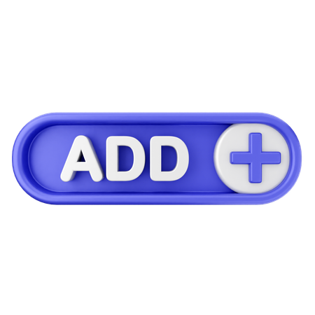 Add Text Button  3D Icon