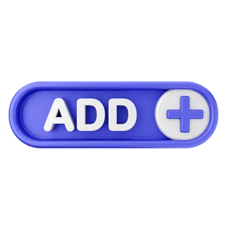 Add Text Button  3D Icon