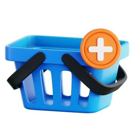 Shopping Or Buying Concept With Empty 3 D Icon Of Shopping Basket Shopping 3 D Icon 3D Icon