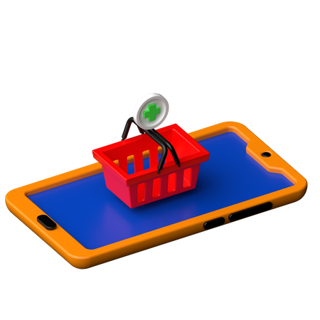 Add To Basket  3D Icon