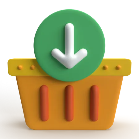 Add To Basket  3D Icon