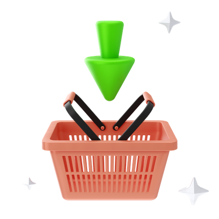 Add To Basket  3D Icon