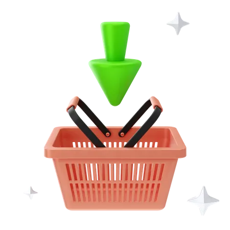 Add To Basket  3D Icon