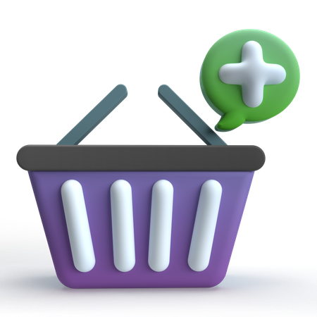 Add To Basket  3D Icon