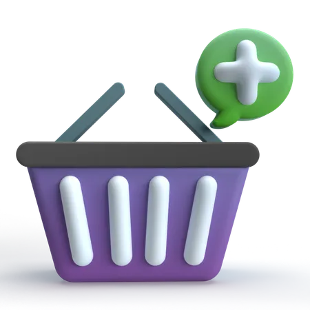 Add To Basket  3D Icon