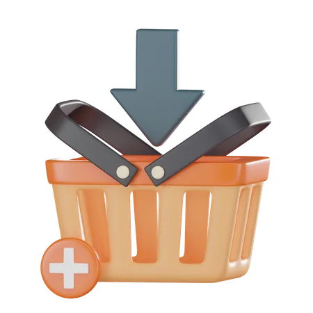 Add To Basket  3D Icon