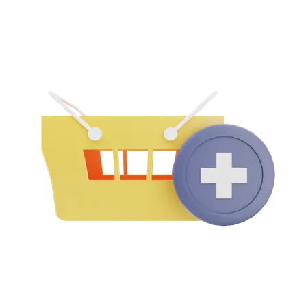 Add To Basket  3D Icon