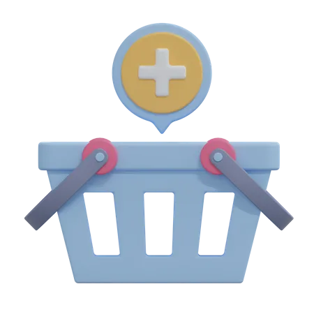 Add To Basket  3D Icon