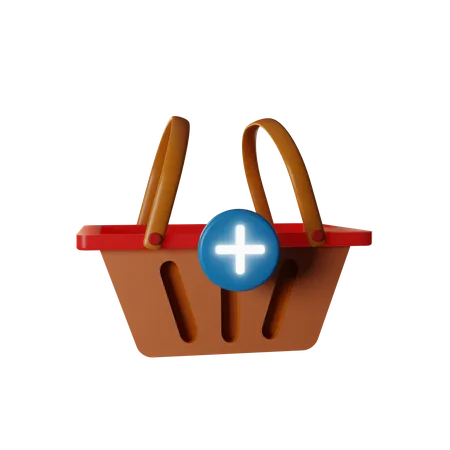 Add To Basket  3D Illustration